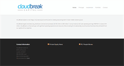 Desktop Screenshot of cloudbreakcap.com