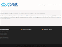Tablet Screenshot of cloudbreakcap.com